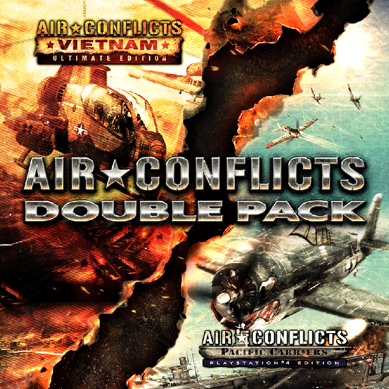 Air Conflicts Double Pack box art for Playstation 4